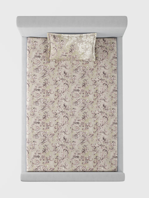 ACANTHUS-RUSSET SINGLE BED SHEET SET