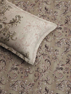 ACANTHUS-RUSSET SINGLE BED SHEET SET