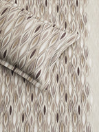 RIPPLE-NATURAL SINGLE BED SHEET SET