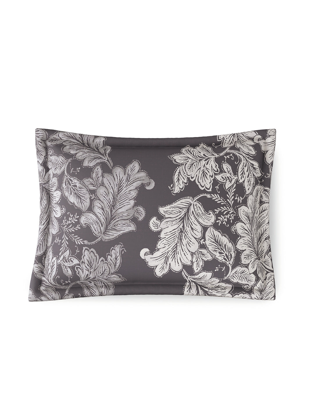 OAKLEAF-STORM GREY SINGLE BED SHEET SET