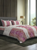 DYNASTY-TANGERINE- PINK SINGLE BED SHEET SET