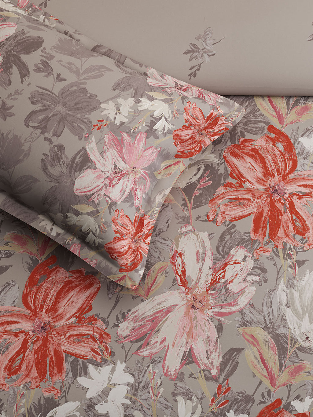 SPRINGFLOWER-STEEL ROSE KING BED SHEET SET