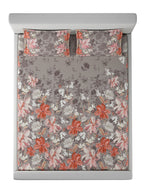 SPRINGFLOWER-STEEL ROSE KING BED SHEET SET