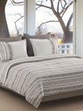 BROOKE STRIPE-CHARCOAL KING BED SHEET SET