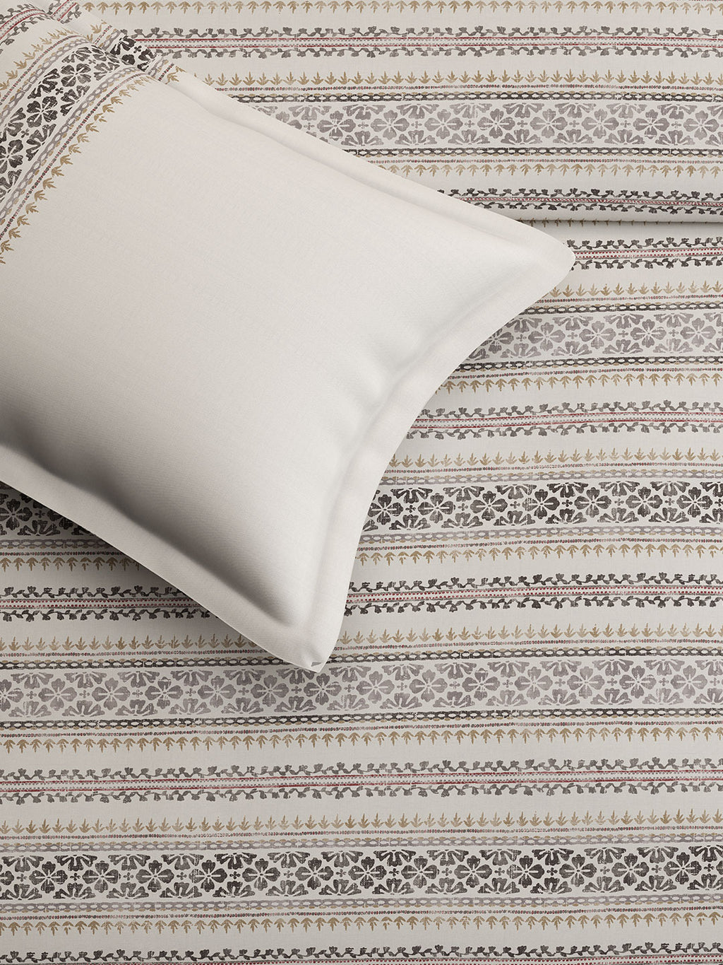 BROOKE STRIPE-CHARCOAL KING BED SHEET SET
