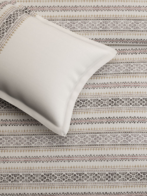 BROOKE STRIPE-CHARCOAL KING BED SHEET SET