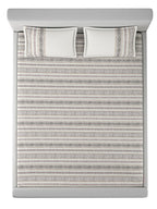 BROOKE STRIPE-CHARCOAL KING BED SHEET SET
