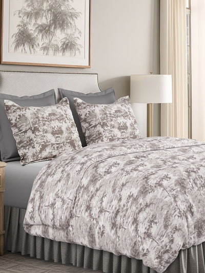 CANOPY-DOVE GREY KING BED SHEET SET