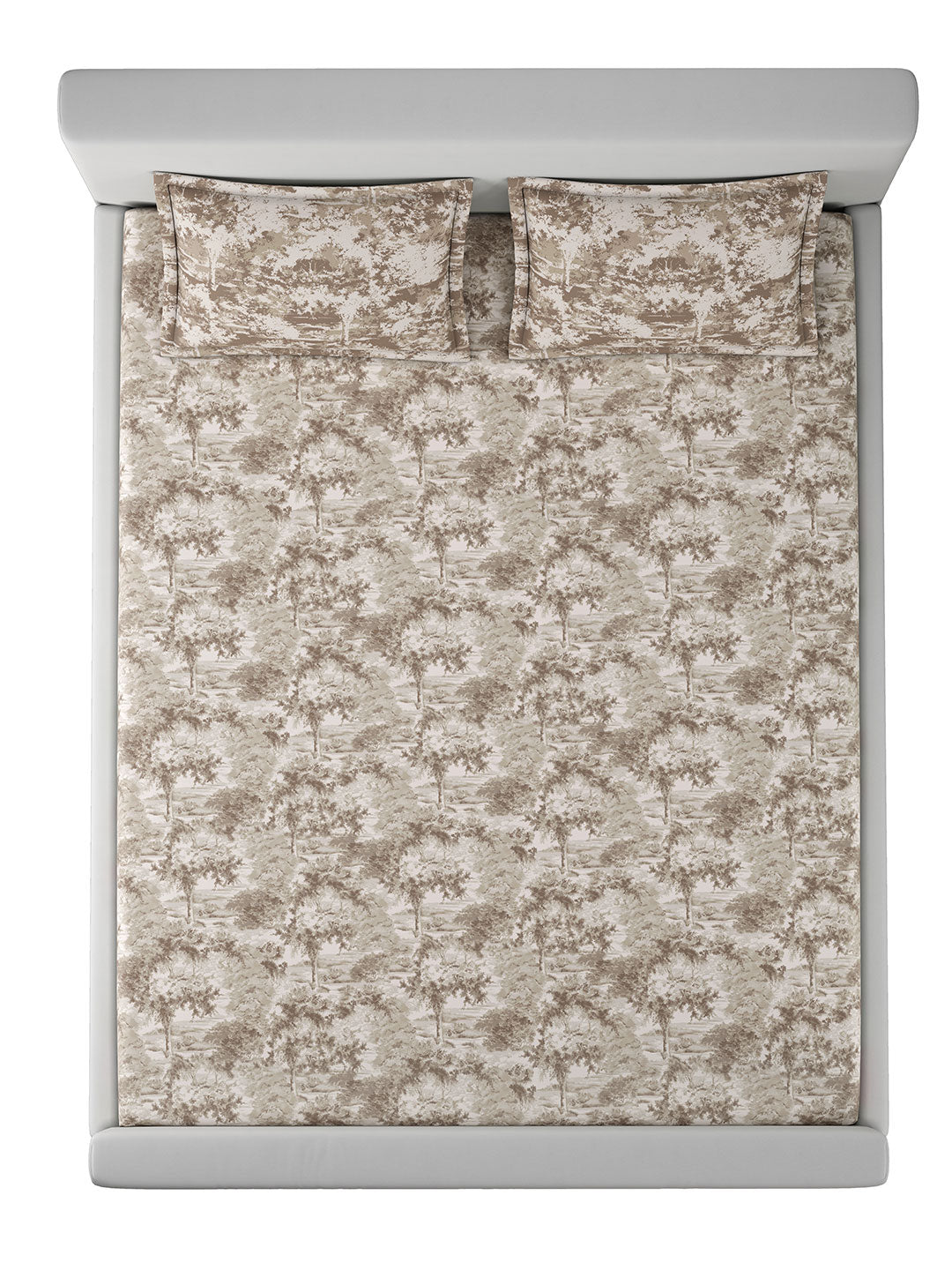 CANOPY-TAUPE KING BED SHEET SET