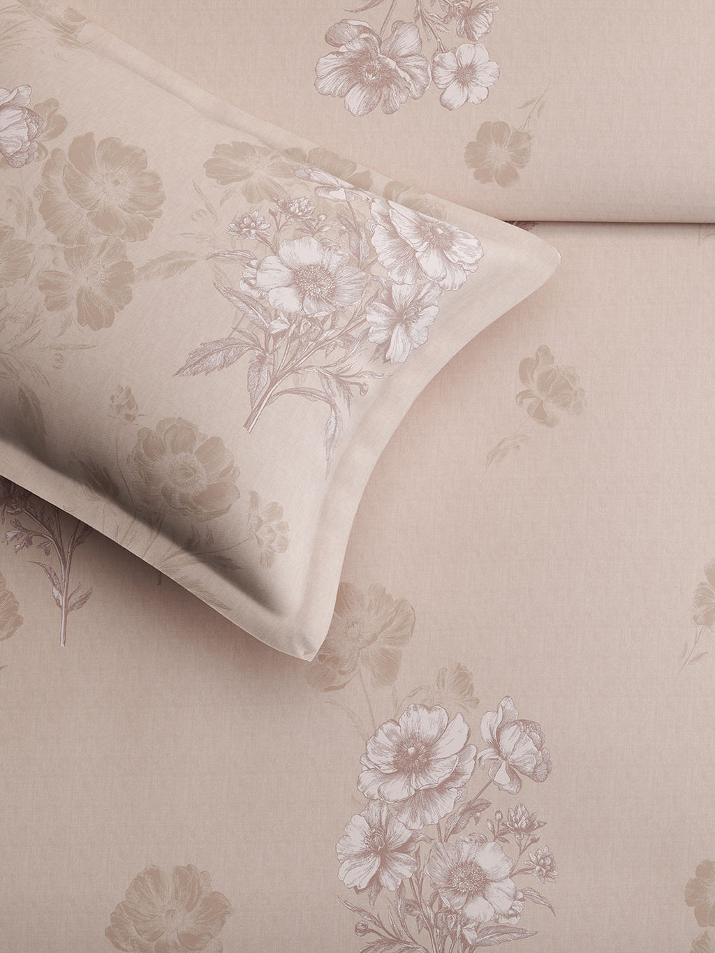 BEGONIA-SHELL PINK KING BED SHEET SET