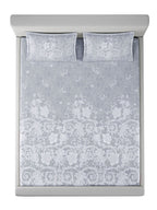SCROLL-FROST KING BED SHEET SET