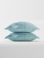 DECCAN-CLASSIC BLUE KING BED SHEET SET