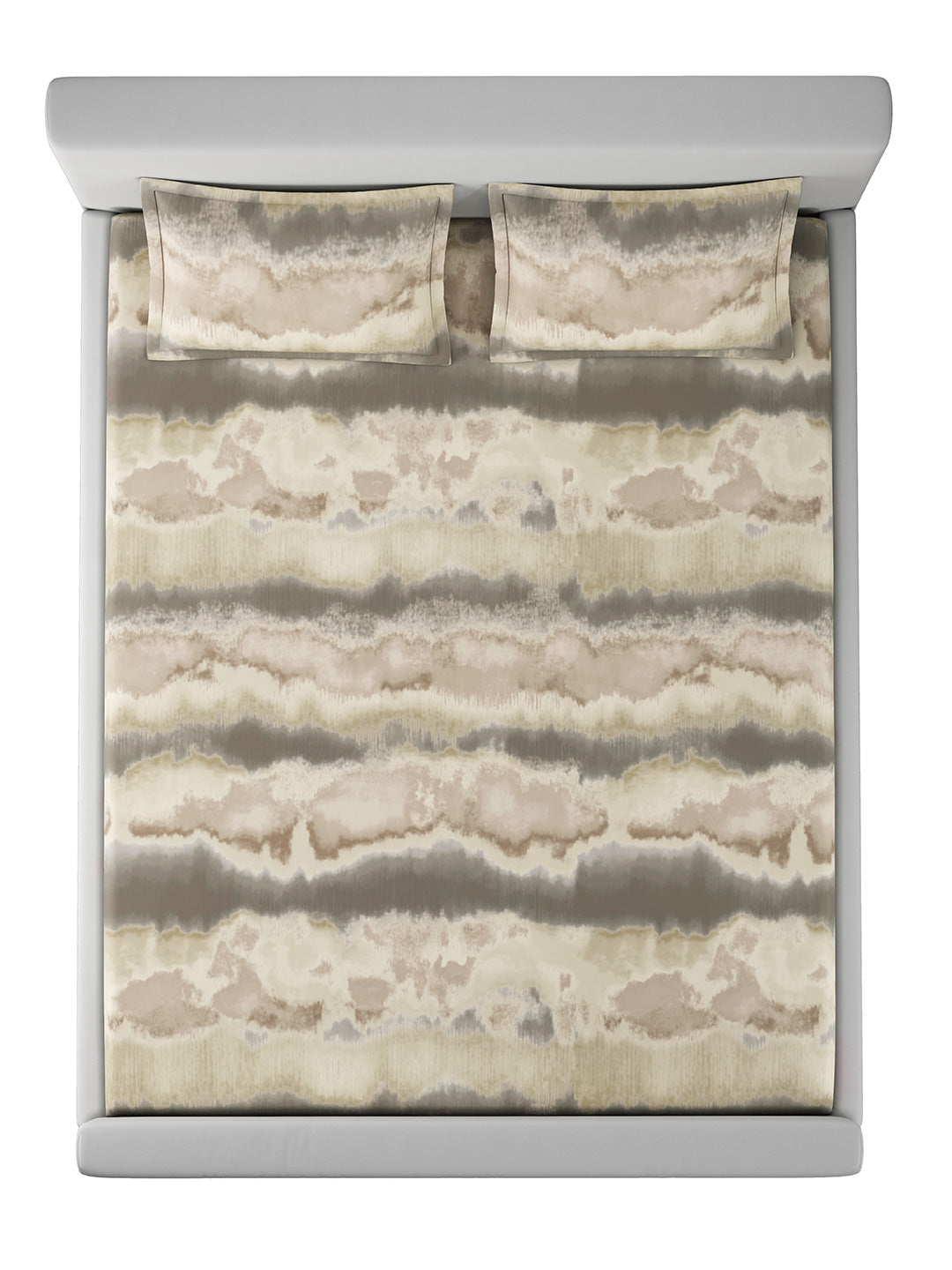 TUSCANY-DUNE BROWN KING BED SHEET SET