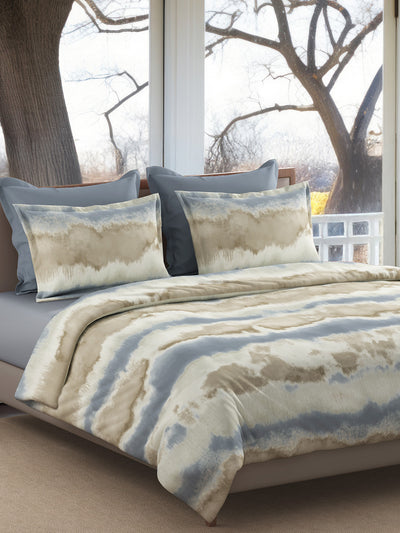 TUSCANY-BLUE SAND KING BED SHEET SET
