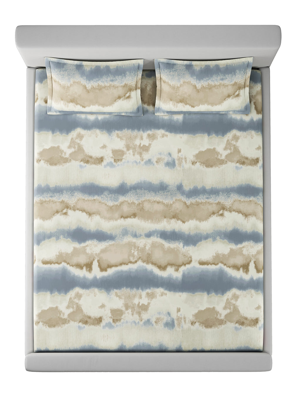 TUSCANY-BLUE SAND KING BED SHEET SET