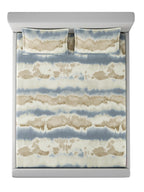 TUSCANY-BLUE SAND KING BED SHEET SET