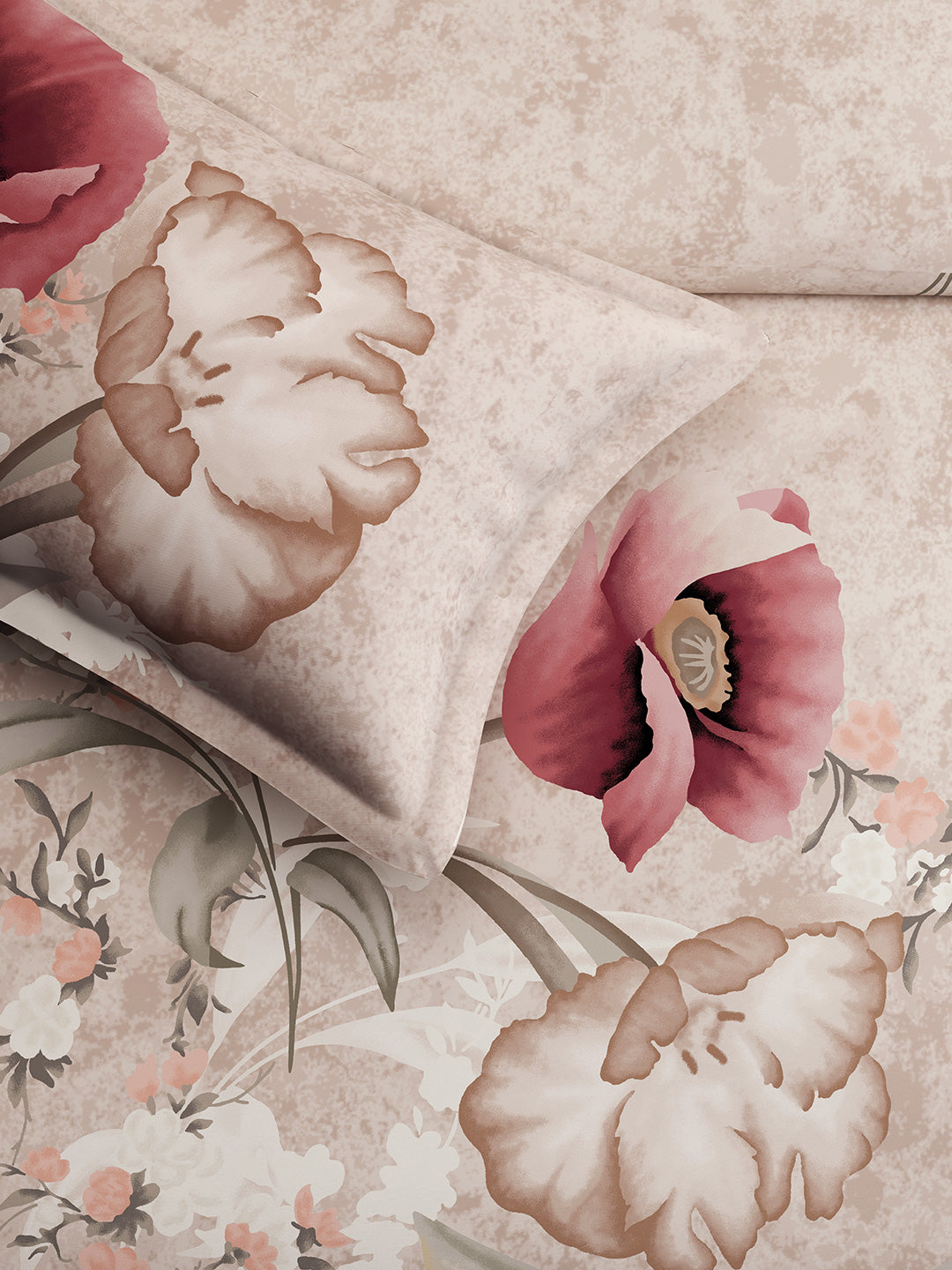 CAMELLIA-PINK CLAY KING BED SHEET SET
