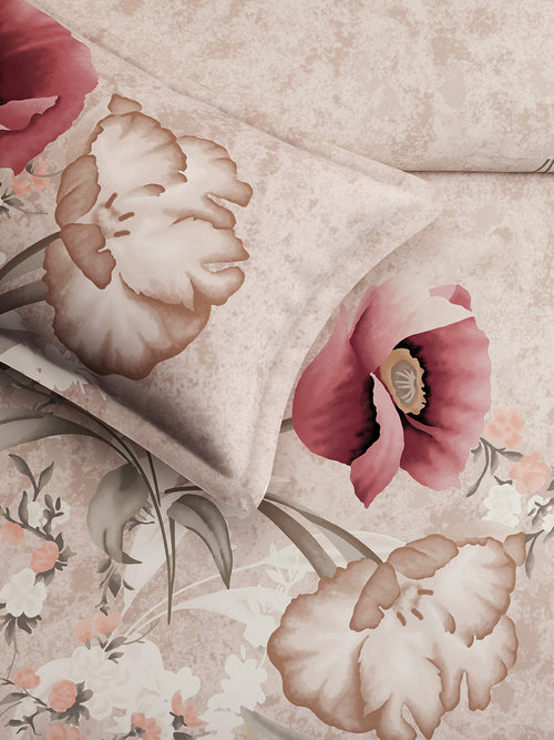 CAMELLIA-PINK CLAY KING BED SHEET SET