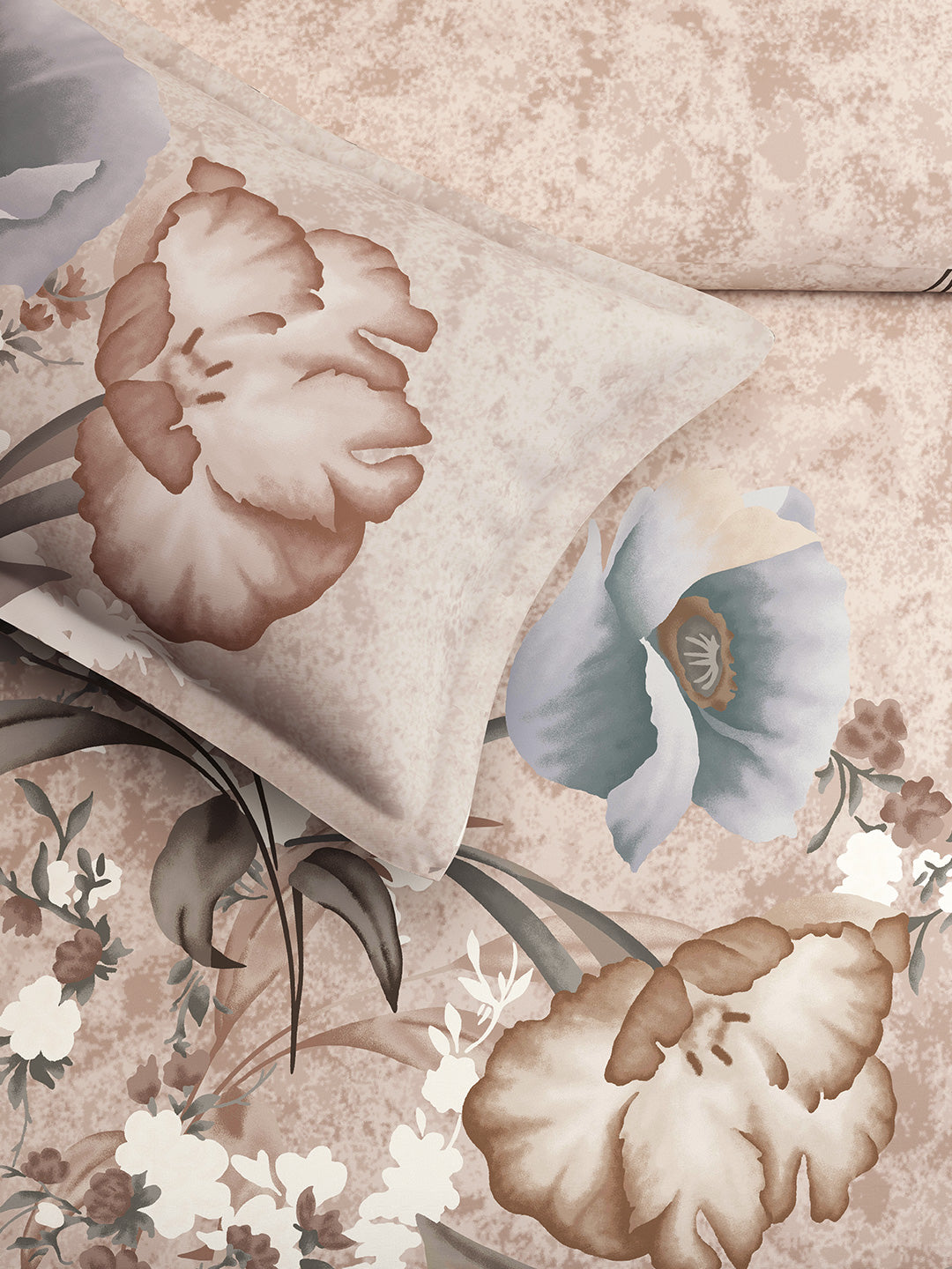 CAMELLIA-GREIGE KING BED SHEET SET