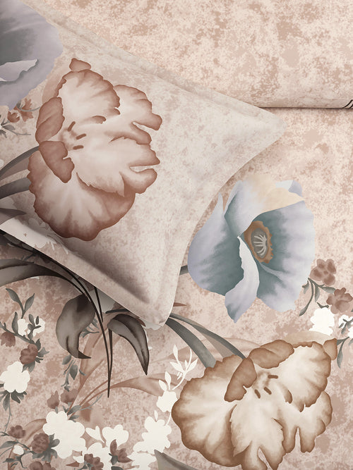 CAMELLIA-GREIGE KING BED SHEET SET
