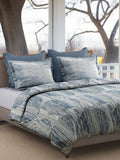 CALICO-DENIM BLUE KING BED SHEET SET