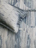 CALICO-DENIM BLUE KING BED SHEET SET