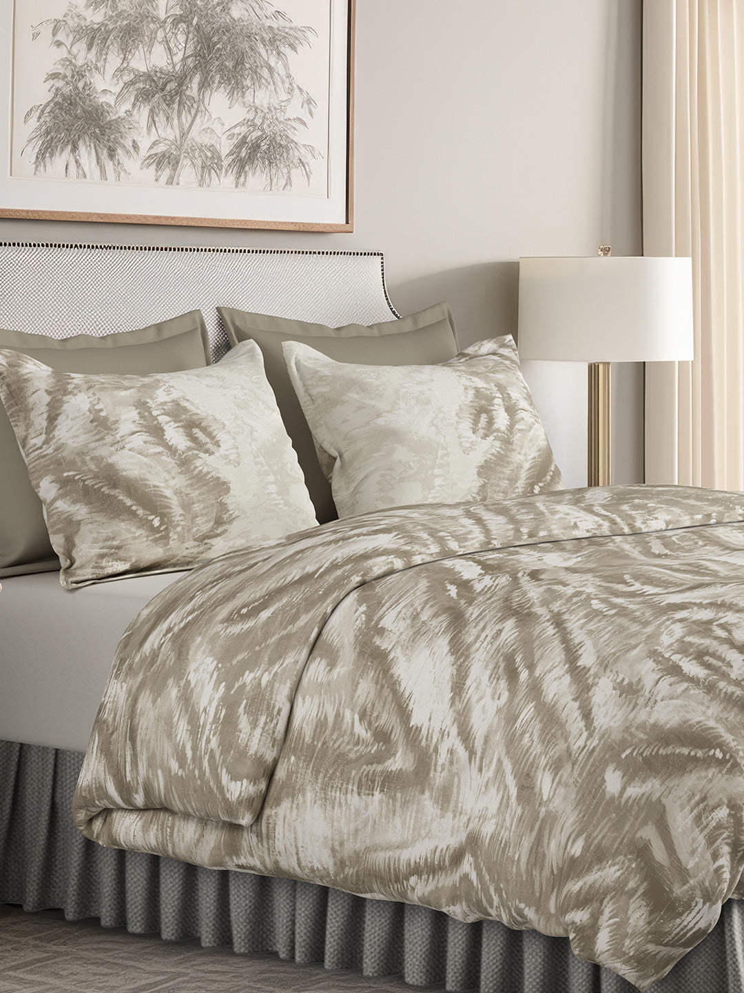 Haze Safari Brown Bedsheet